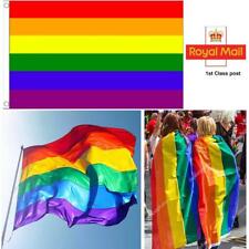 RAINBOW FLAG LGBT+ FLAG FESTIVAL CARNIVAL 5FT X 3FT GAY PRIDE DIVERSITY picture