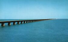 Postcard FL Seven Mile Bridge Overseas Highway to Key West Vintage PC J1760 picture