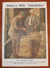 Antique 1923 Advertising Calendar Bibby's Milk England Dairy Farm Décor Artwork picture