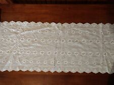 Vintage Hand Cut Cloth Table Runner 49 X 14 Inches picture