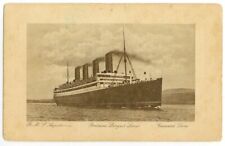 c1910 Royal Mail Steamship Aquitania Cunard Line - troop ship in both WWI & WWII picture