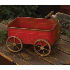 NEW FARMHOUSE WAGON RED RUSTY VINTAGE Look 9.25