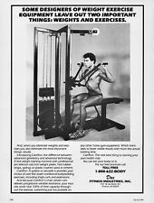 1984 CamTron Weight Training Machine by Dax ~ Muscle Man ~ VINTAGE PRINT AD picture