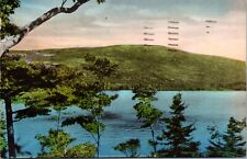 Postcard ME Bar Harbor Eagle Lake and Cadillac Mountain Albertype Hand Colored picture
