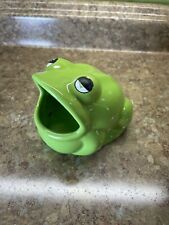 Vintage Open Mouth Frog Kitchen Sponge Scrubby Pad Holder Green W85 picture