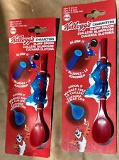 2 New Vtg- Kellogg's Characters-Slurp, Straw Cereal Spoon TOUCAN SAM picture