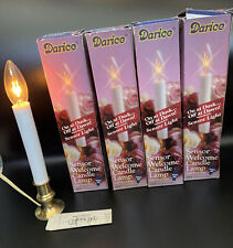 4 Vintage Darice Sensor Dawn to Dusk Candle Lamp Automatic Sensor Light Tested picture