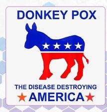 DONKEY POX BUMPER STICKERS  10 pack LOT *WORLDWIDE 🌐 SHIPPING* picture