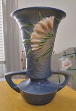 Vintage Roseville Freesia Blue 124-9 Vase picture