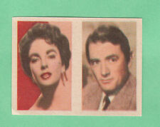1959 Ruiz Romero  Elizabeth Taylor/Gregory Peck  Film Star card ..Tough Set. picture