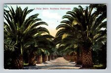 CA-California, Scenic View A Palm Drive, Vintage Postcard picture