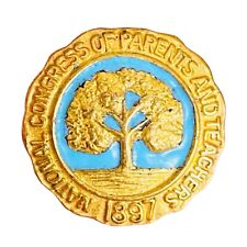 1897 NATIONAL CONGRESS Parents & Teachers PTA Award Screw On Lapel Pin 946 picture