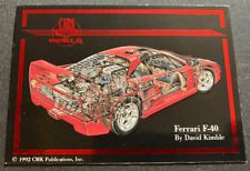 LIMITED Ferrari F40 #45,742 - 1992 CMK Cars of the World Exotic Trading Card picture