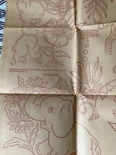 Vintage Iron-on Embroidery Transfer Sheet,    Zebra, Elephant, Cute Donkey Purse picture