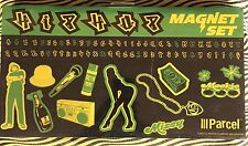 Wild HIP HOP Throw Back Rap Music Rock Retro Magnet Set 80+ Magnets picture