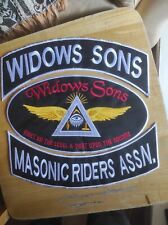 Window Sons Masonic Assn Riders MC 35 CM Embroidered set 4 Pcs Iron on picture