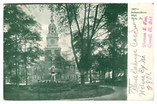 1909 Independence Hall, Rare Brazil, ND Postmark, Philadelphia, PA Postcard picture
