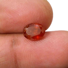 100% Natural Hessonite Garnet Oval 2.39 Crt Faceted Unique Loose Gemstone picture