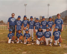 Baseball Team FOUND PHOTO 8x10 Color  Original Portrait GROUP 82 11 picture