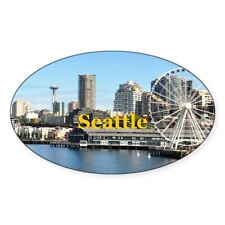 CafePress Seattle Oval Bumper Sticker, Euro Oval Car Decal (871519610) picture
