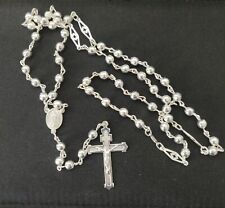 rosario de plata 925MX / catholic sterling silver rosary plata real autentica. picture