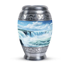 Adult Funeral Urn Waterfall At Moning (10 Inch) Large Urn picture
