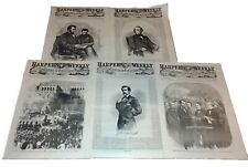Abraham Lincoln “The Lincoln Years” 5 Issues of Harpers Weekly 1861-65 Reissued picture