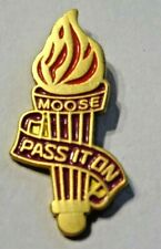 LOYAL ORDER OF MOOSE ~ PASS IT ON FLAME TORCH ~ TIE TACK /  PIN picture