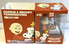 Youtooz Collectibles CHARLIE & SNOOPY THANKSGIVING Vinyl Figure w/Protector   wh picture