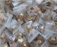 LOT of 4 US Flag brass mini 1/2