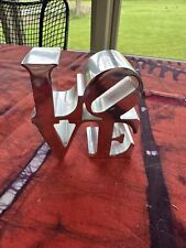 Robert Indiana Chrome LOVE Paperweight Pop Art picture