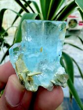 185 Carat Transparent Blue Aquamarine Crystal With Muscovite @ Mineral Specimens picture
