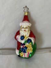 Vintage Old World Christmas “Starry” Santa Ornament picture