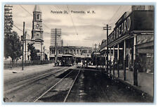 c1910 Adelaide St. Fremantle Western Australia Trolley Car Antique Postcard picture