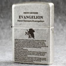 Zippo lighter 121FB Antique Silver/ Neon Evangelion Free 3 Gifts New in Box picture