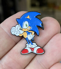 Sonic The Hedgehog enamel pin logo SEGA video game retro 90s Genesis hat lapel  picture