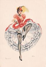 Postcard Alice Huertas No.2 French Can Can Francoise 4