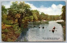 Jamaica NY - New York Zoological Park - Boating on Bronx Lake - 1934 picture