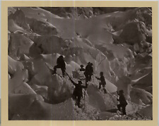 Switzerland, Ascension du MontBlanc Vintage Photomechanical Print 20x25 Circa  picture