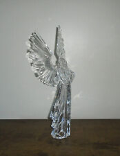 Icy Craft Lucite Acrylic Winged Angel With Harp Figurine 16