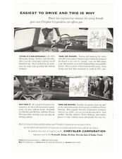 Vintage 1953 Chrysler Engineering Woman Driving Car with Baby Print Ad picture