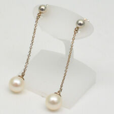 Tiffany Co. Pearl Earrings 925 Silver Weight Approx. 1.9G Size 7Mm Chain Jewelry picture