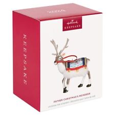 HALLMARK KEEPSAKE 2024 FATHER CHRISTMAS REINDEER ORNAMENT LIMITED EDITION NEW picture
