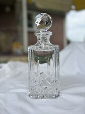 Atlantis Crystal Square Whiskey Decanter Miguel Faceted Stopper Signed picture
