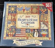 Lang 2003 Heart & Home Wall Calendar 15th Edition by Susan Winget picture