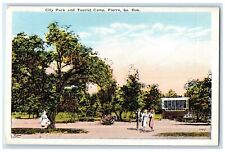 c1930's City Park And Tourist Park Pierre South Dakota SD Vintage Postcard picture