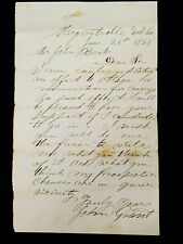 1868 HAND-WRITTEN LETTER FOR SUPPORT OF CONGRESS NOMINATION *JOHN GRANT* 8420 picture