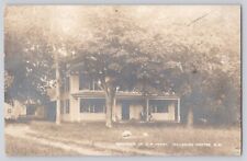 Postcard RPPC Photo New Hampshire Hillsboro Residence Of CW Perry Vintage picture