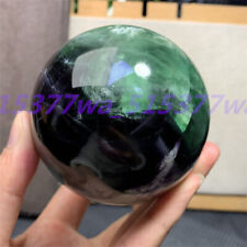 Natural Multicolor Fluorite Ball Quartz Crystal Mineral Sphere Healing Reiki Gem picture