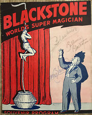 BLACKSTONE World's Super Magician Signed Autographed Sr & Jr + RARE picture